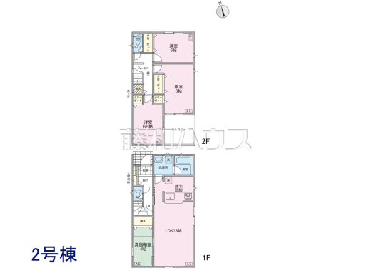 2号棟 間取図 【春日井市花長町1丁目】