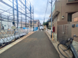 接道状況および現場風景 【三鷹市中原4丁目】 接道状況および現場風景 【三鷹市中原4丁目】