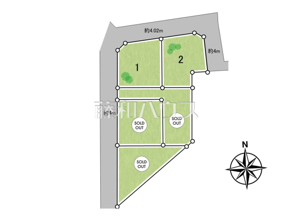 全体区画図 【三鷹市中原4丁目】 全体区画図 【三鷹市中原4丁目】