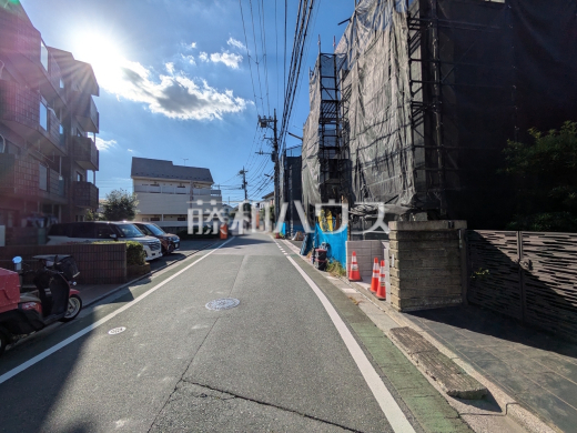 接道状況および現場風景 【練馬区下石神井3丁目】