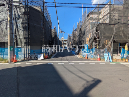 接道状況および現場風景 【練馬区下石神井3丁目】/撮影日2026/10/08