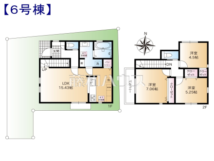 6号棟 間取図 【練馬区下石神井3丁目】