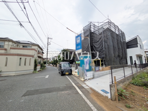 接道状況および現場風景 【練馬区石神井台5丁目】 接道状況および現場風景 【練馬区石神井台5丁目】