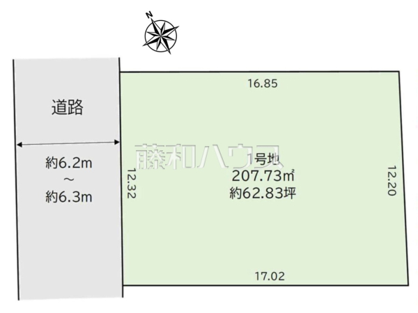 全体区画図 【福岡市西区今津】 全体区画図 【福岡市西区今津】