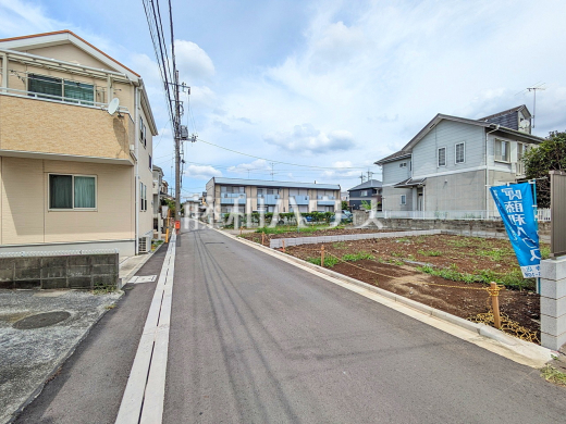 接道状況および現場風景 【小平市学園東町】