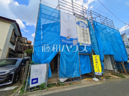 A号棟 外観/ 誠心誠意、建築中!物件の内部構造などは今しか見ることができません。是非ご見学のお問合せをお待ちしております! 【杉並区成田東3丁目】/撮影日2026/08/09