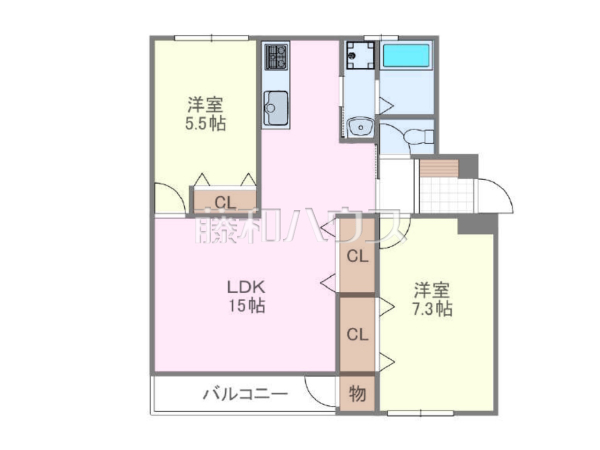 間取図 【産業住宅協会三鷹第9アパートA棟】 間取図 【産業住宅協会三鷹第9アパートA棟】