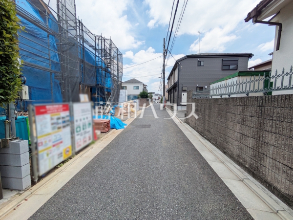 接道状況および現場風景 【練馬区下石神井2丁目】 接道状況および現場風景 【練馬区下石神井2丁目】