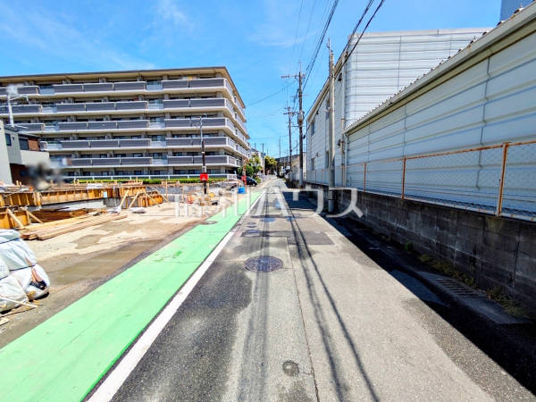 接道状況および現場風景 【福岡市南区横手1丁目】 接道状況および現場風景 【福岡市南区横手1丁目】