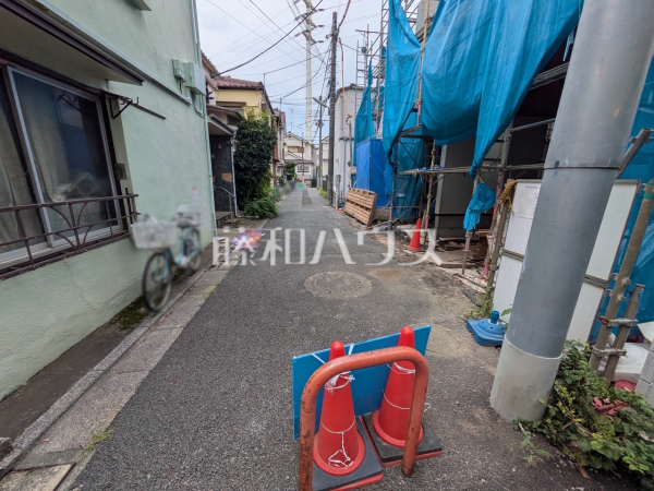 接道状況および現場風景 【杉並区成田東1丁目】 接道状況および現場風景 【杉並区成田東1丁目】