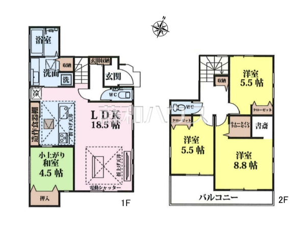 間取図 【ふじみ野市福岡中央2丁目】 間取図 【ふじみ野市福岡中央2丁目】
