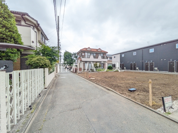接道状況および現場風景 【小平市学園東町】 接道状況および現場風景 【小平市学園東町】