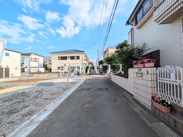 接道状況および現場風景 【小平市学園東町】 接道状況および現場風景 【小平市学園東町】