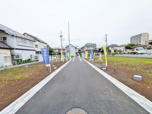 接道状況および現場風景 【府中市本宿町1丁目】