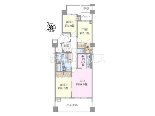 間取図 【パークスクエア吉祥寺本町C】 間取図 【パークスクエア吉祥寺本町C】