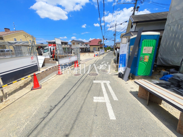 接道状況および現場風景 【福岡市南区大平寺1丁目】 接道状況および現場風景 【福岡市南区大平寺1丁目】