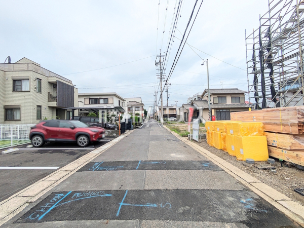 接道状況および現場風景 【名古屋市北区東味鋺3丁目】 接道状況および現場風景 【名古屋市北区東味鋺3丁目】