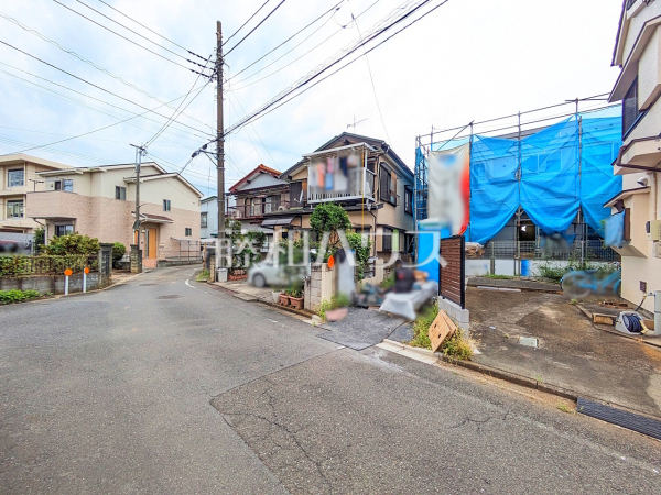 接道状況および現場風景 【武蔵村山市学園3丁目】 接道状況および現場風景 【武蔵村山市学園3丁目】