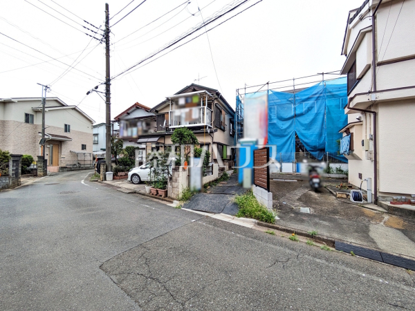 接道状況および現場風景 【武蔵村山市学園3丁目】 接道状況および現場風景 【武蔵村山市学園3丁目】