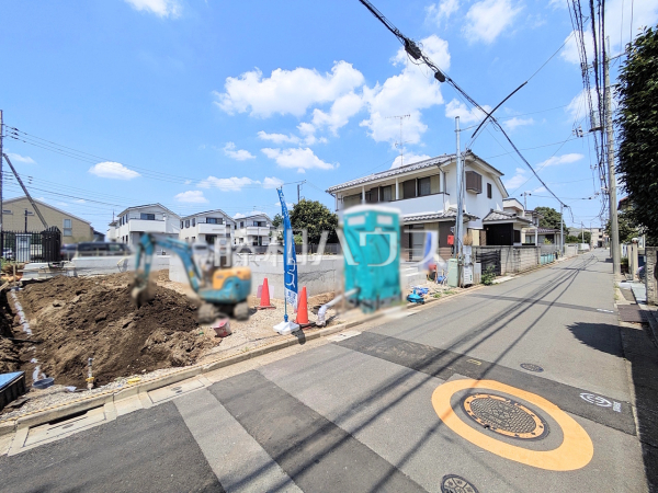 接道状況および現場風景 【三鷹市野崎1丁目】 接道状況および現場風景 【三鷹市野崎1丁目】