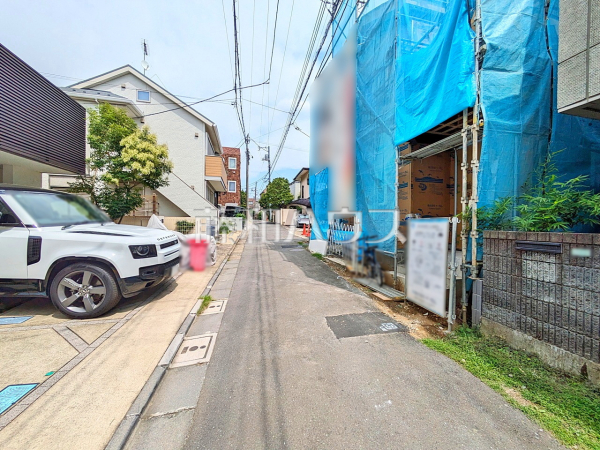 接道状況および現場風景 【世田谷区松原4丁目】 接道状況および現場風景 【世田谷区松原4丁目】