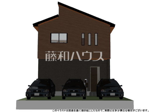 2号棟 完成予想図(外観) 【春日井市中新町1丁目】 2号棟 完成予想図(外観) 【春日井市中新町1丁目】