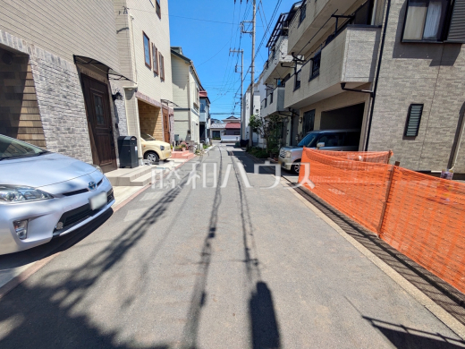 接道状況および現場風景 【朝霞市膝折町2丁目】