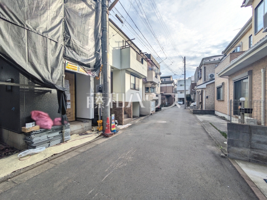 接道状況および現場風景 【朝霞市膝折町2丁目】