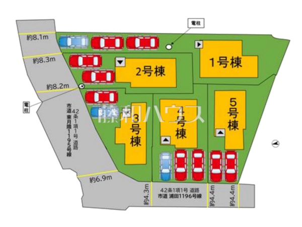 全体区画図 【福岡市博多区浦田1丁目】 全体区画図 【福岡市博多区浦田1丁目】