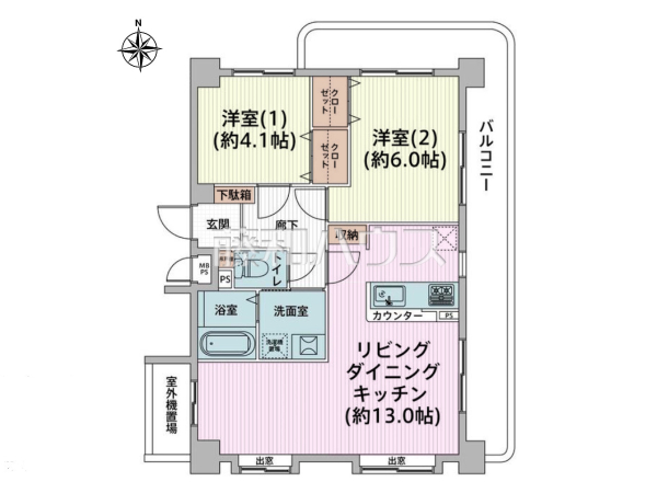 間取図 【セザール第二武蔵小金井】 間取図 【セザール第二武蔵小金井】