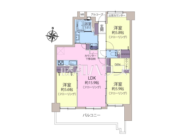 間取図 【アンピール・リュエル姪浜壱番館】 間取図 【アンピール・リュエル姪浜壱番館】