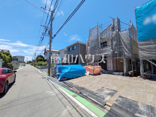 接道状況および現場風景 【福岡市東区美和台5丁目】 接道状況および現場風景 【福岡市東区美和台5丁目】