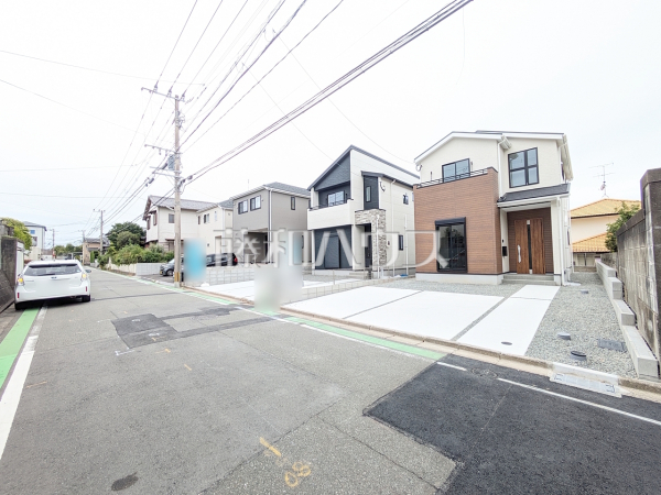 2号棟 接道状況および現場風景 【福岡市東区美和台5丁目】 2号棟 接道状況および現場風景 【福岡市東区美和台5丁目】