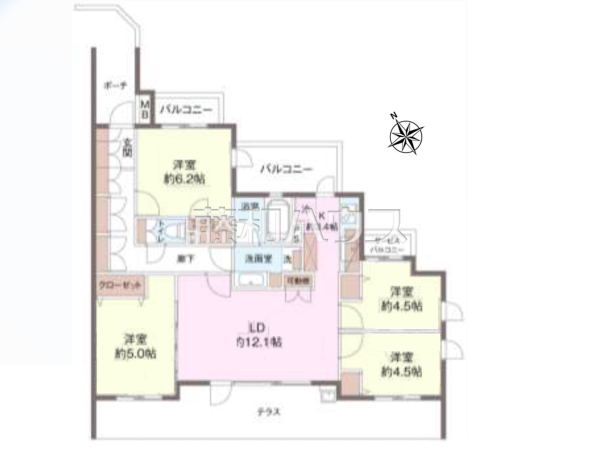 間取図 【D'クラディアひばりケ丘レジデンス】 間取図 【D'クラディアひばりケ丘レジデンス】