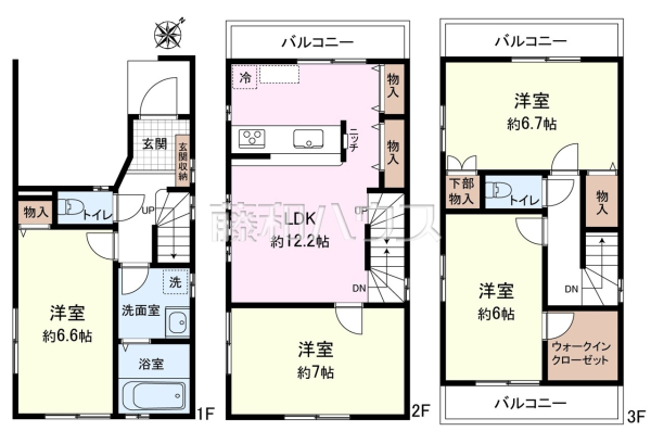 間取図 【新座市新堀1丁目】 間取図 【新座市新堀1丁目】