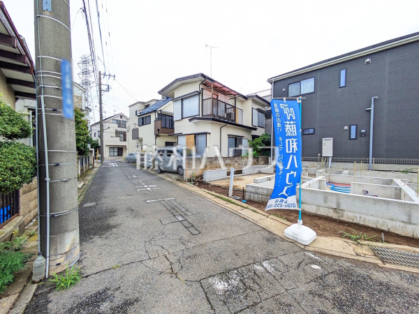 接道状況および現場風景 【志木市上宗岡1丁目】 接道状況および現場風景 【志木市上宗岡1丁目】