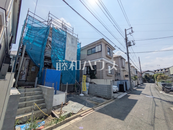 接道状況および現場風景 【狛江市西野川4丁目】 接道状況および現場風景 【狛江市西野川4丁目】