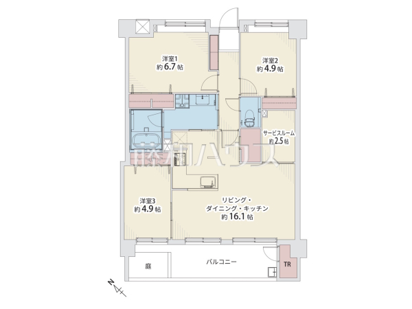 間取図 【ライオンズマンション長住南第2】 間取図 【ライオンズマンション長住南第2】