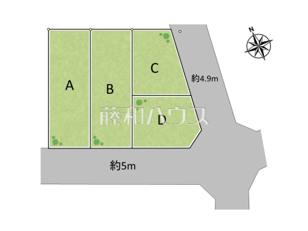 全体区画図 【春日市春日原東町4丁目】