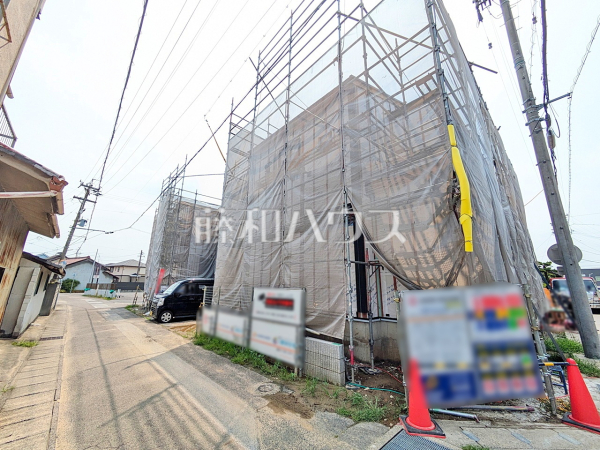 接道状況および現場風景 【北名古屋市六ツ師中屋敷】 接道状況および現場風景 【北名古屋市六ツ師中屋敷】