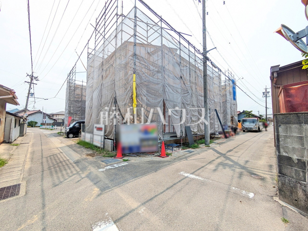 接道状況および現場風景 【北名古屋市六ツ師中屋敷】 接道状況および現場風景 【北名古屋市六ツ師中屋敷】