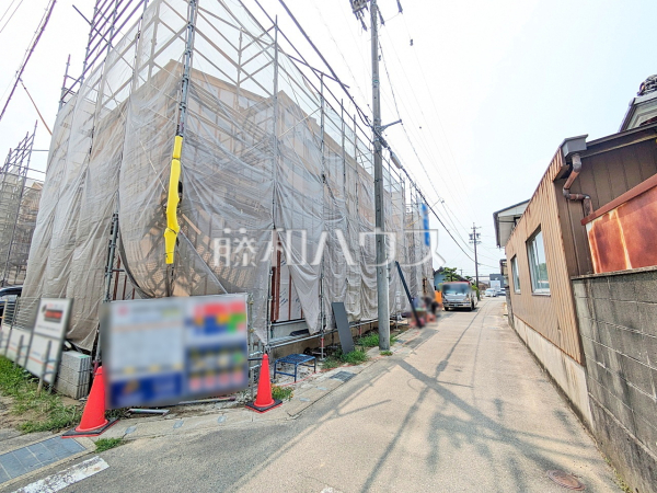 接道状況および現場風景 【北名古屋市六ツ師中屋敷】 接道状況および現場風景 【北名古屋市六ツ師中屋敷】