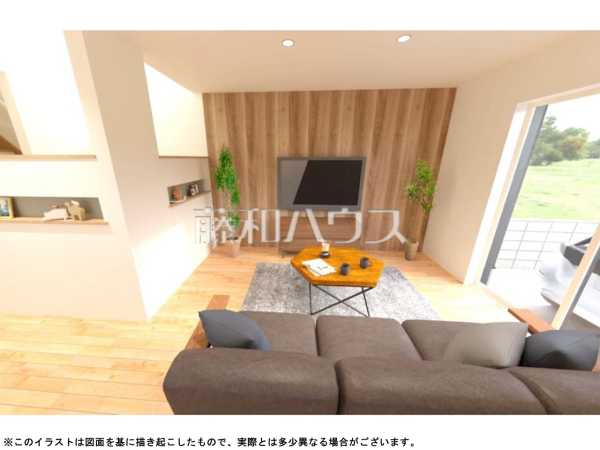 完成予想図(内観) 【福岡市東区香住ヶ丘3丁目】 完成予想図(内観) 【福岡市東区香住ヶ丘3丁目】