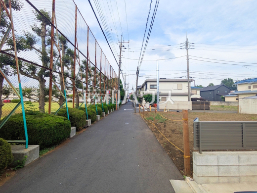 接道状況および現場風景 【調布市富士見町3丁目】