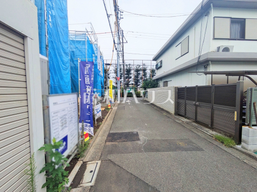 接道状況および現場風景 【調布市富士見町3丁目】