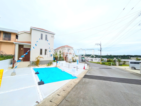 接道状況および現場風景 【八重瀬町字安里】 接道状況および現場風景 【八重瀬町字安里】