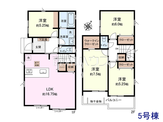 5号棟 間取図 【和光市南1丁目】