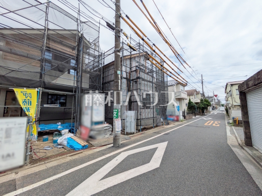 接道状況および現場風景 【練馬区田柄2丁目】