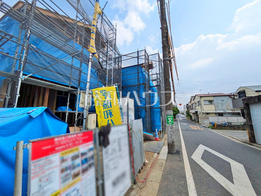 接道状況および現場風景 【練馬区田柄2丁目】