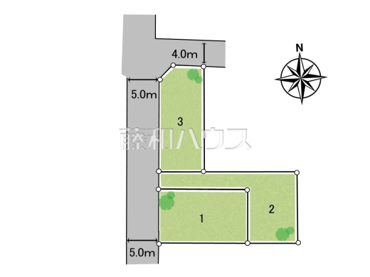 全体区画図 【三鷹市北野3丁目】